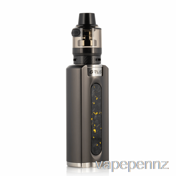 Lost Vape GRUS 100W Starter Kit Gunmetal / Chopped Carbon Fiber VAPE NZ